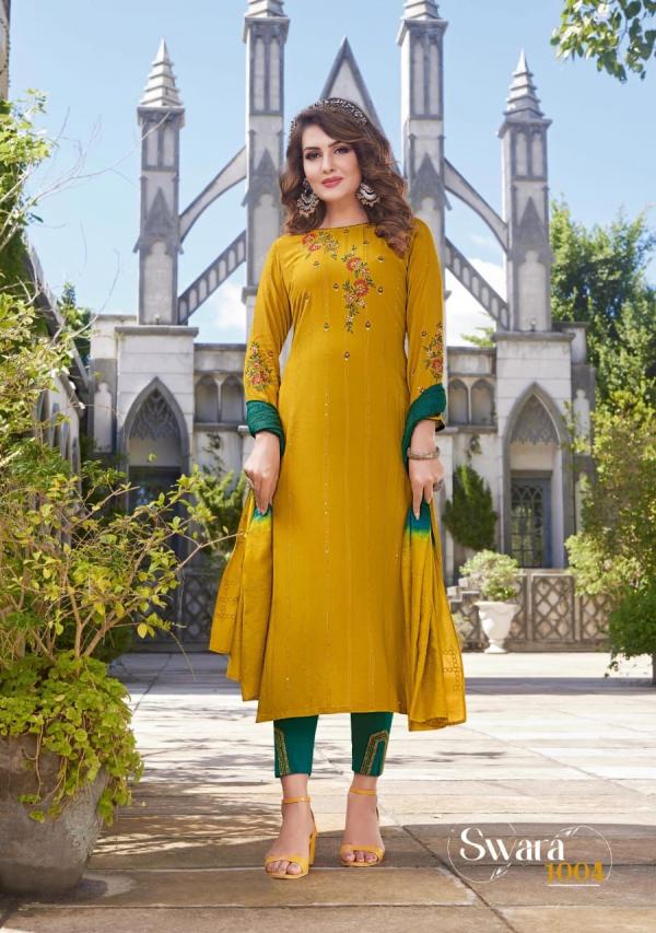 Ladies Flavour Swara Plus Size Kurti With Bottom Dupatta Collection